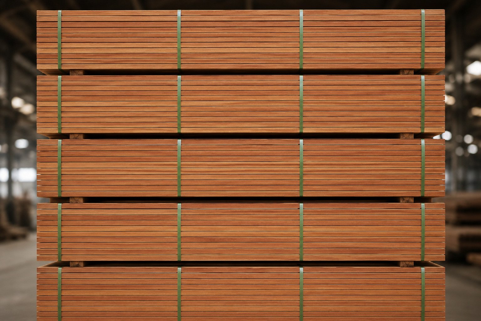 Bangkirai hardwood components for professional supply