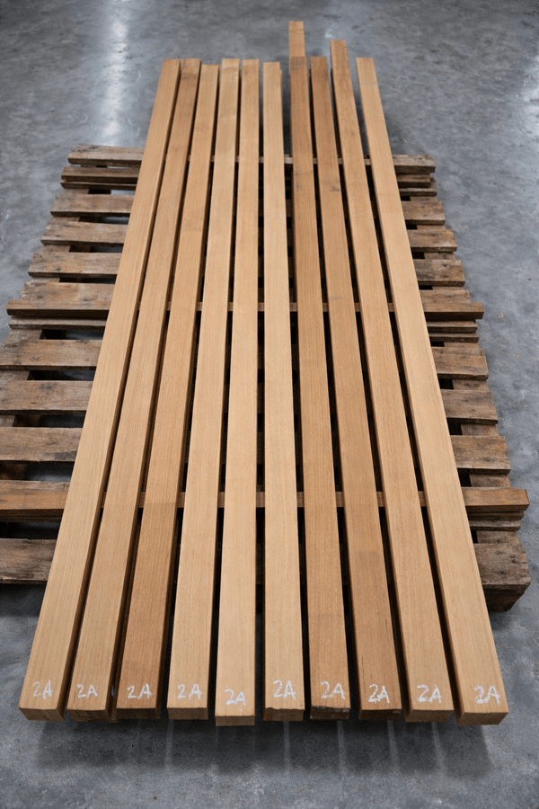 Quartercut teak yacht decking strips