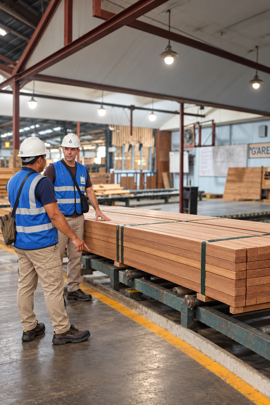 Bangkirai export inspection